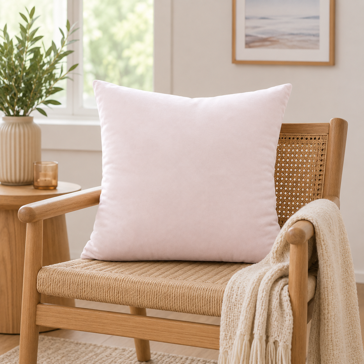 White Velvet Soft Pillow Cover