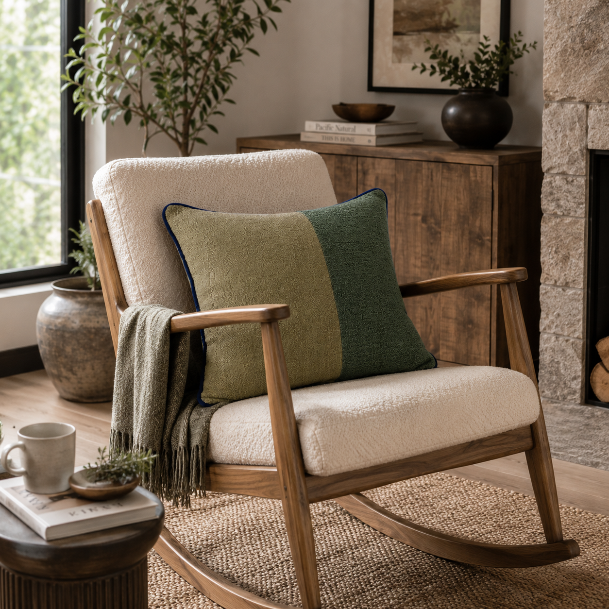 Olive Sage Textured Pillow Covers