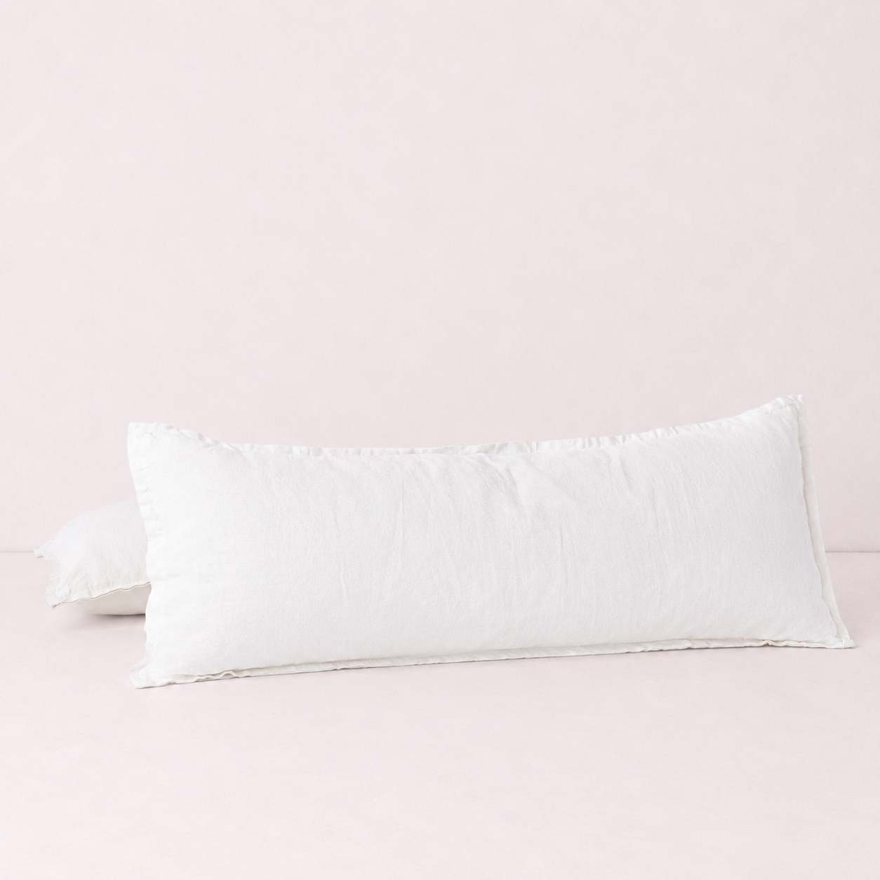 Relaxed Linen Decorative Throw Pillow Cover- White