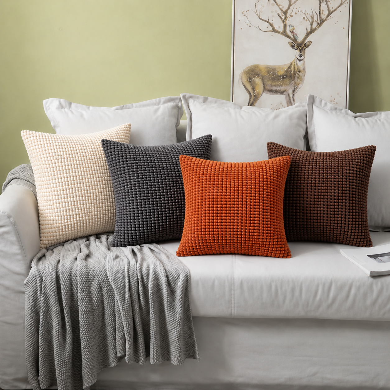 Modern Nordic Corduroy Pillow Cover