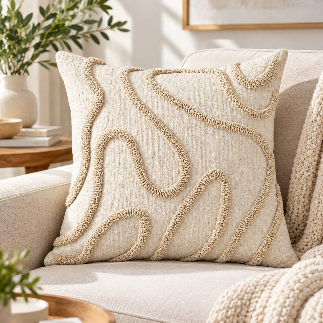 Easter Beige Cushion Cover