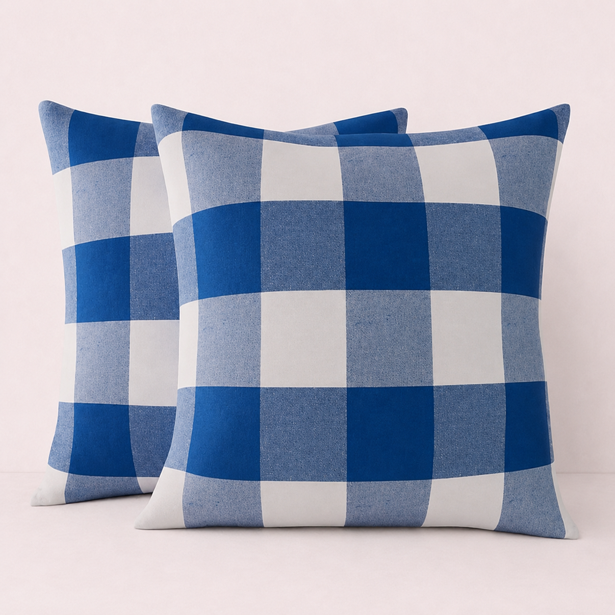Striped Throw Pillow Cover Cases-Buffalo Blue