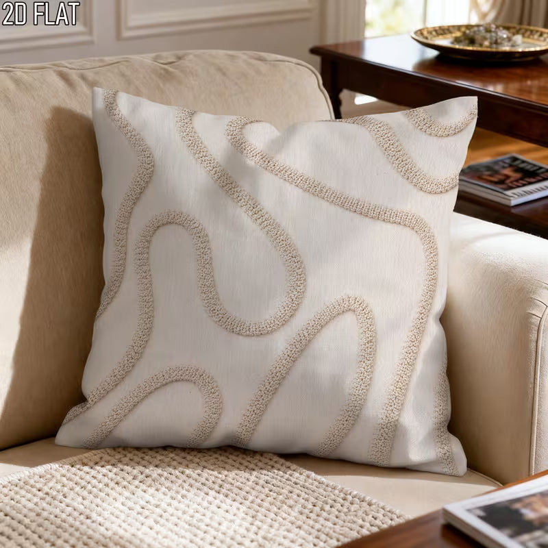 Easter Beige Throw Pillow Cover