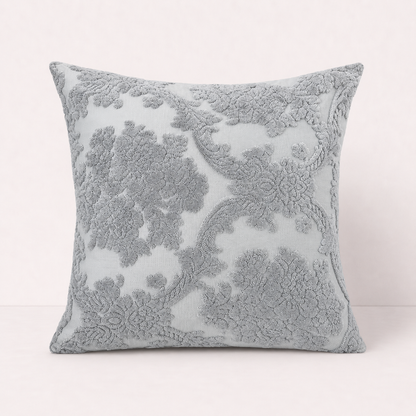 Elegant Jacquard Throw Pillow Cover -Gray