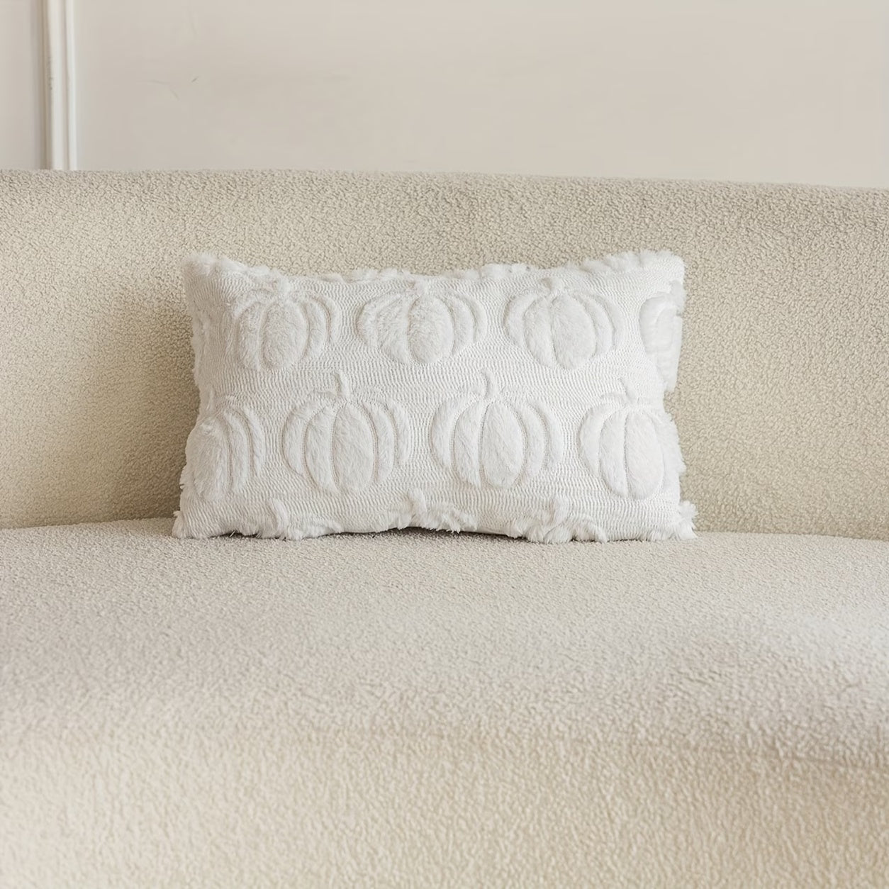 Farmhouse Throw Pillow Covers- White