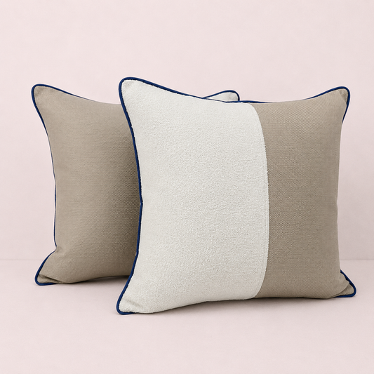 Textured Bouclé Throw Pillow Cover