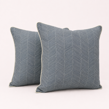 Modern Herringbone Throw Pillow Cover Set