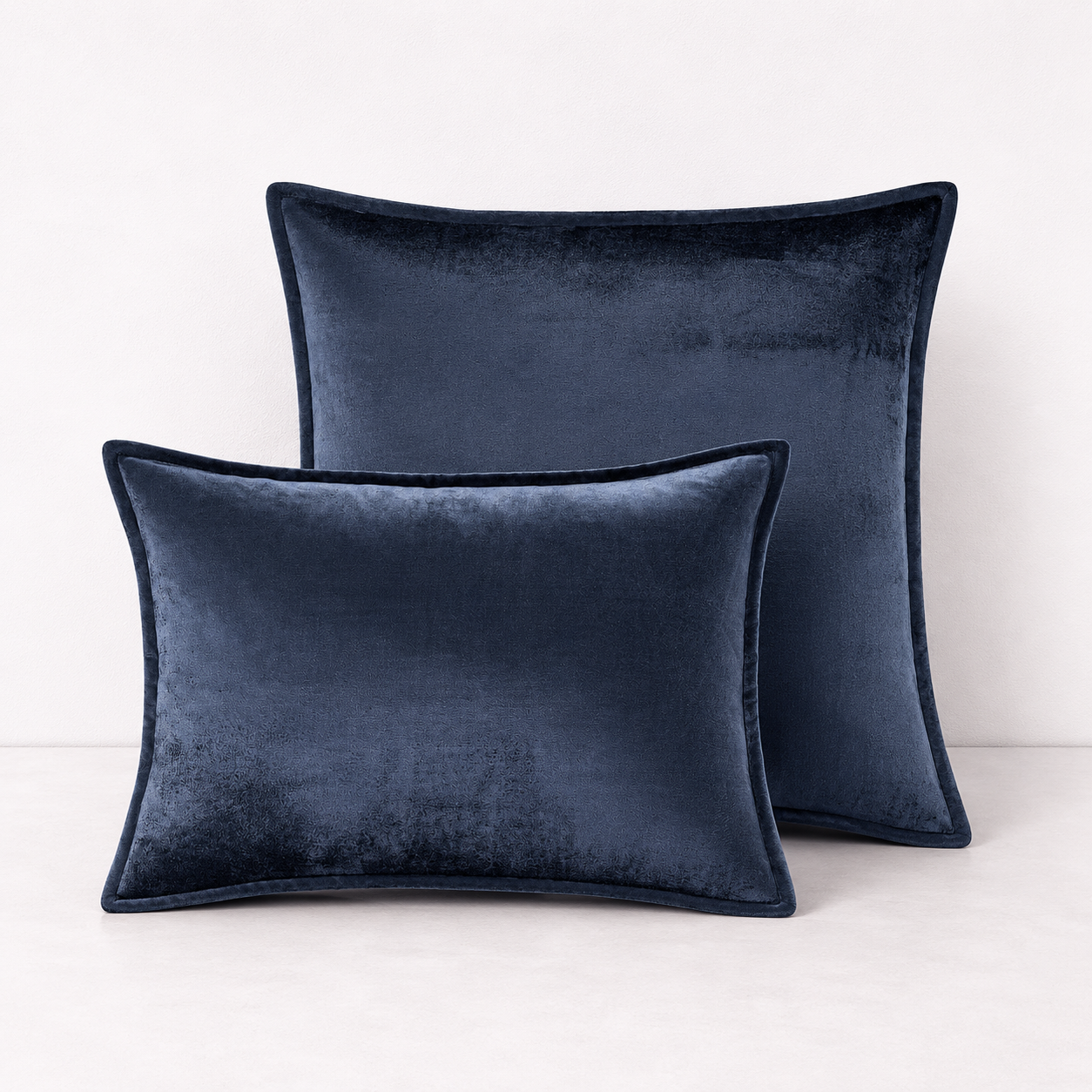 Velvet Decorative Pillow Cover- Blue