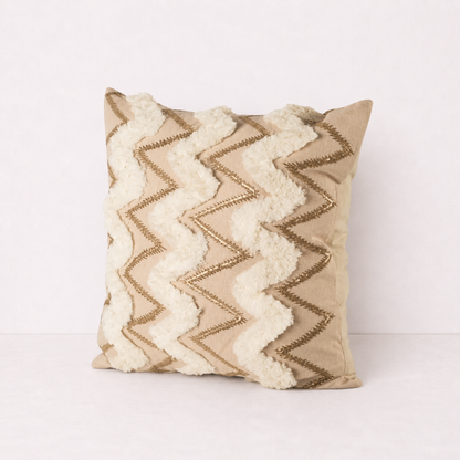 Textured Zigzag Throw Pillow Cover