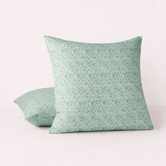 Geometric Floral Decorative Throw Pillow Cover