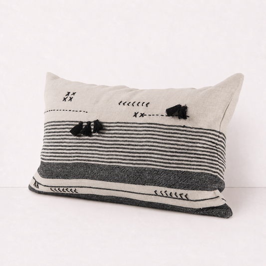 Tribal Stripe Lumbar Pillow Cover