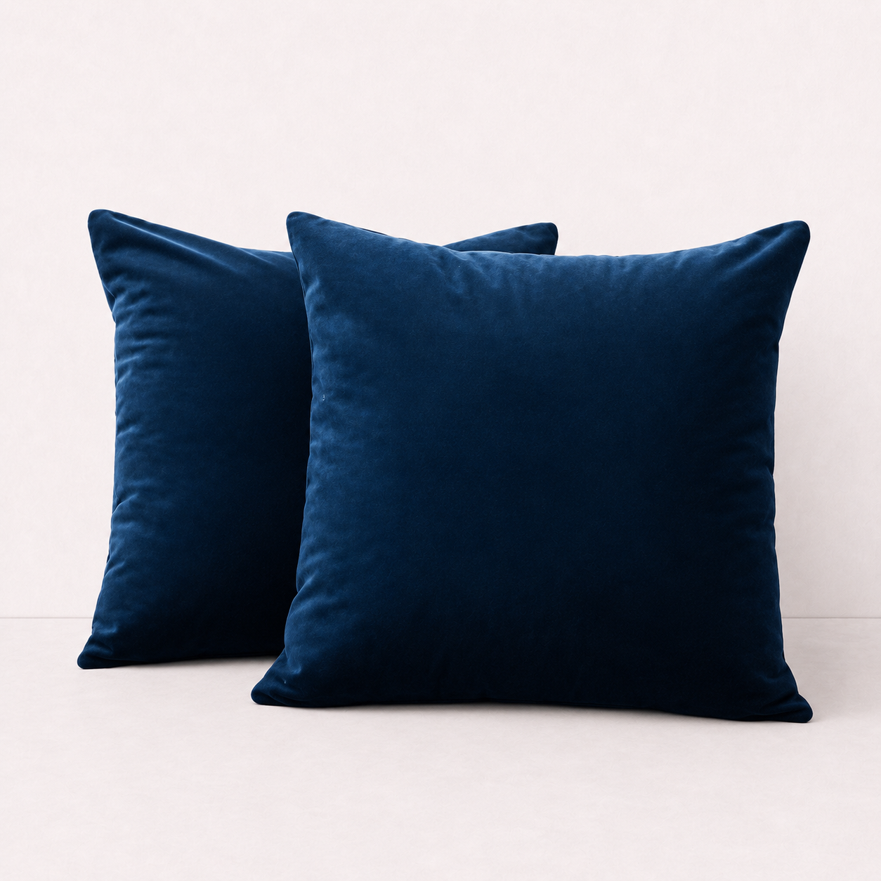 Navy Velvet Pillow Cover Set