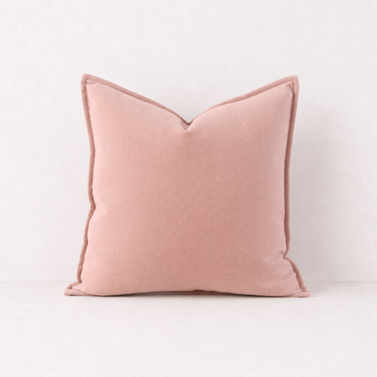 Solid Sofa Pillow Cover Case- Pink