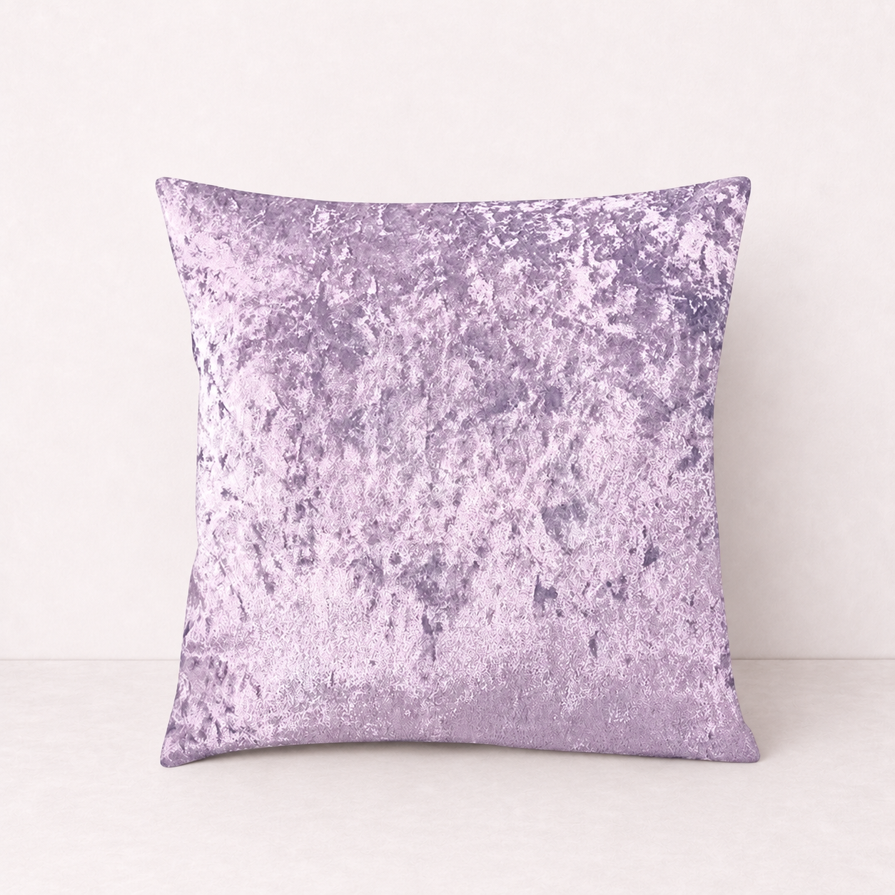 Crushed Velvet Sofa Pillow Cover - Purple