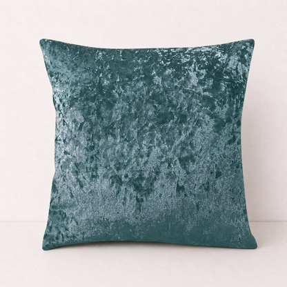 Crushed Velvet Sofa Pillow Cover - Blue