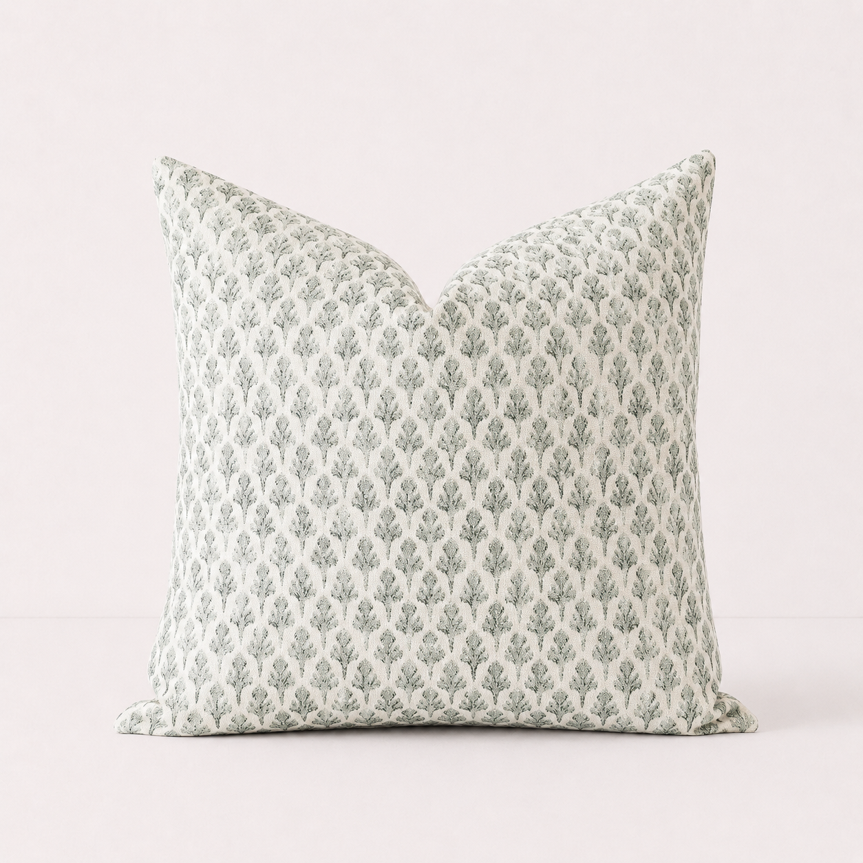 Farmhouse Style Accent Throw Pillow Cover -  Green
