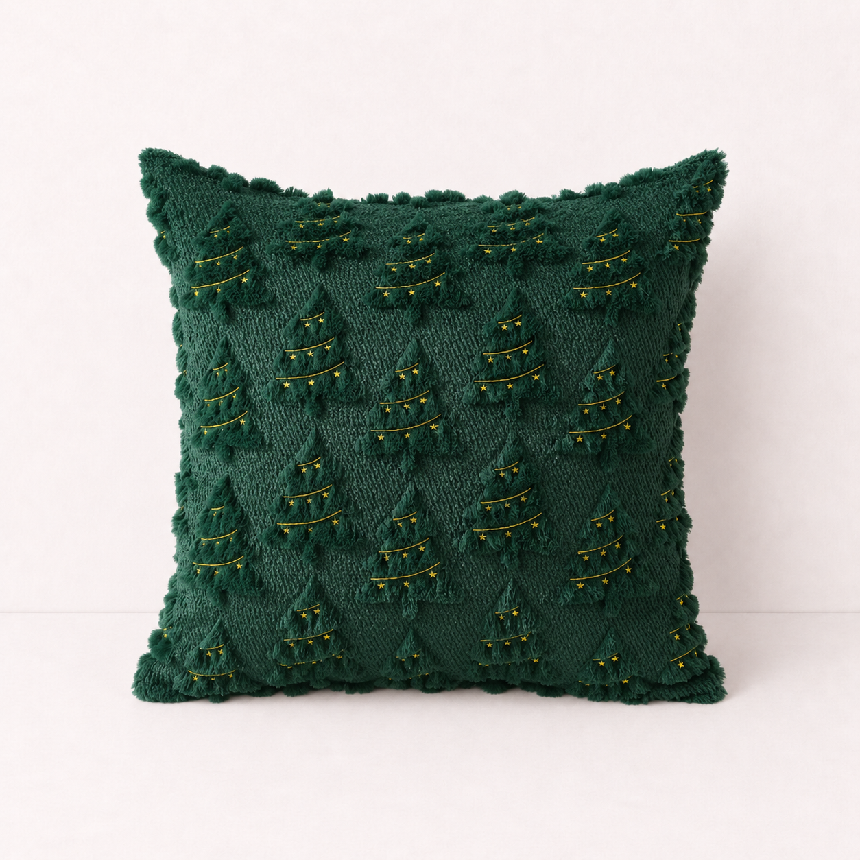 Spring Boho Corduroy Pillow Cover - Dark Green