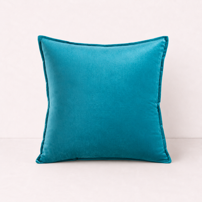 Soft Velvet Sofa Pillow Cover - Blue