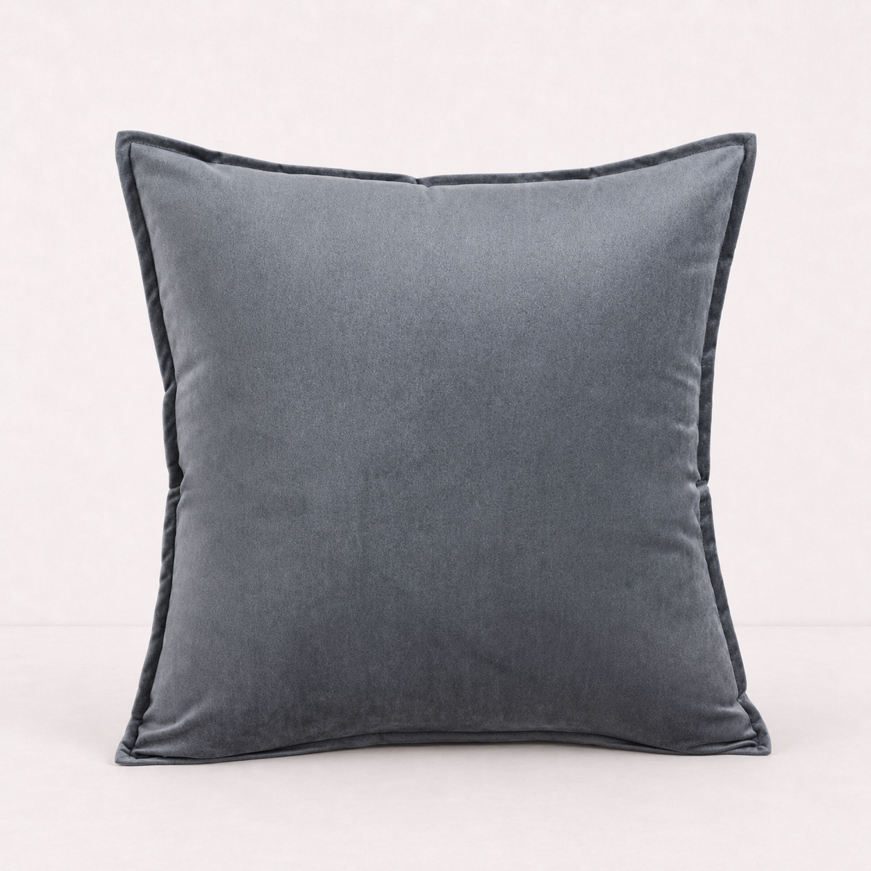 Soft Velvet Sofa Pillow Cover - Grey