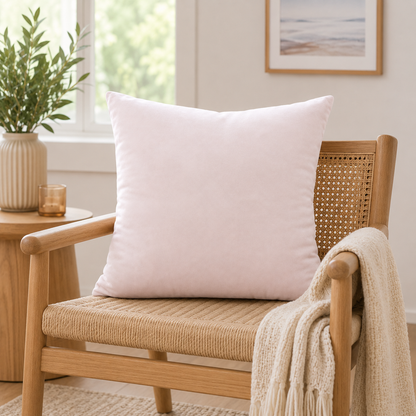 White Velvet Soft Pillow Cover