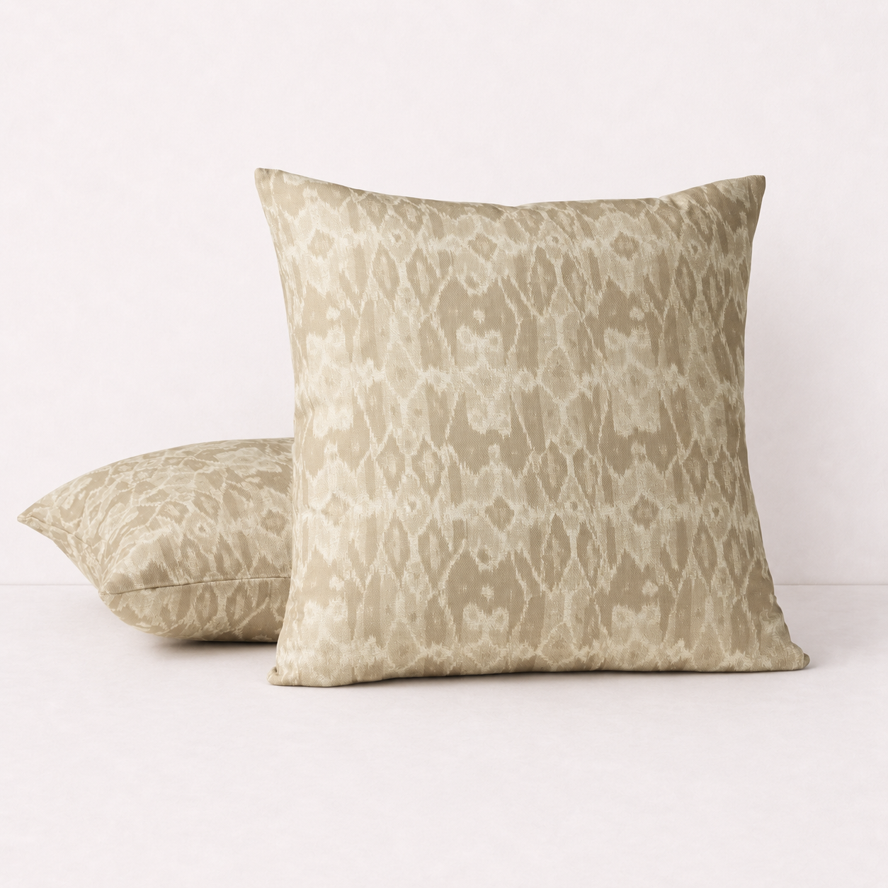 Stone Organic Pattern Decorative Pillow Cover - Beige