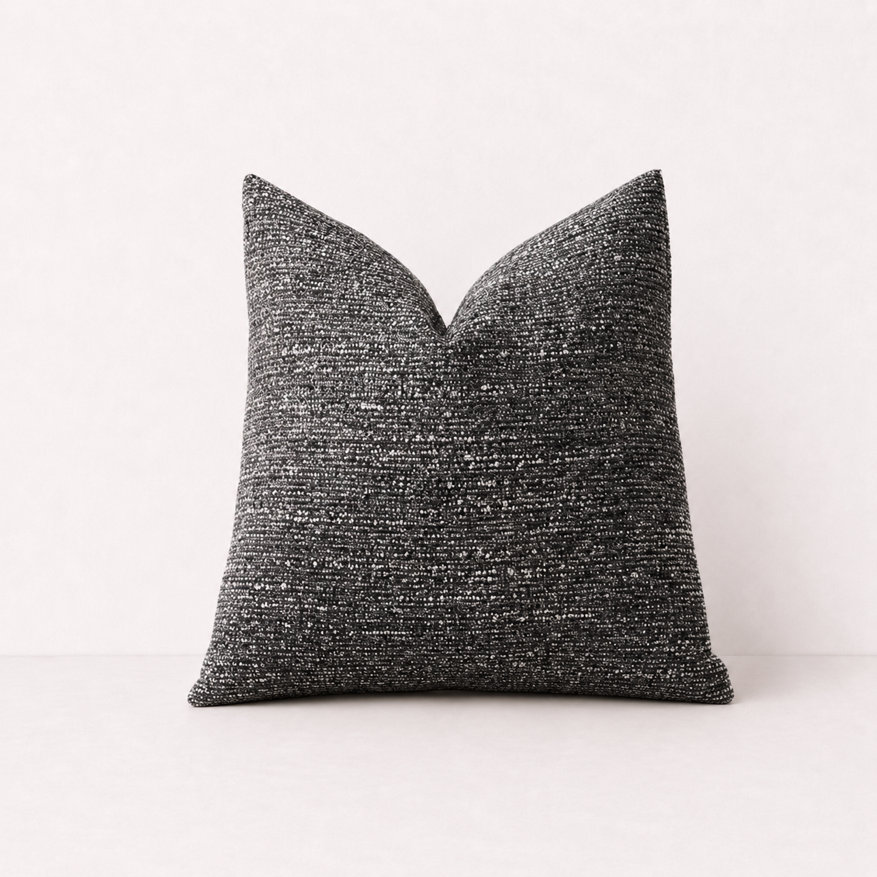 Soft Chenille Stripe Pillow Cover- Grey