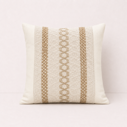 Boho Striped Woven Pillow Cover - Ladder Boho