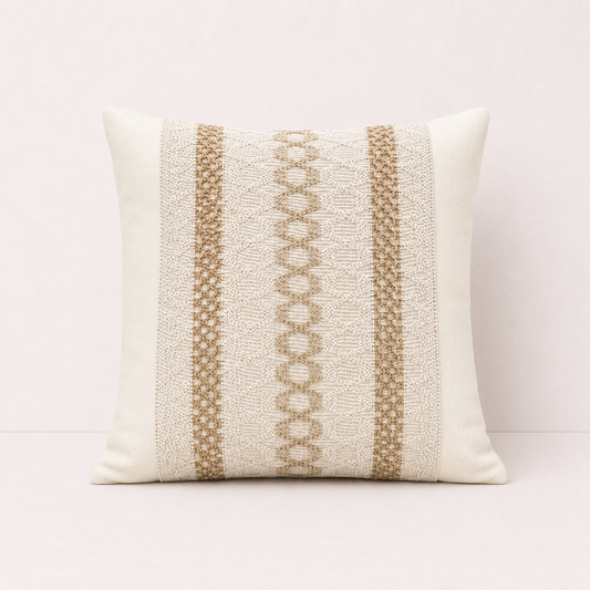 Boho Striped Woven Pillow Cover - Ladder Boho