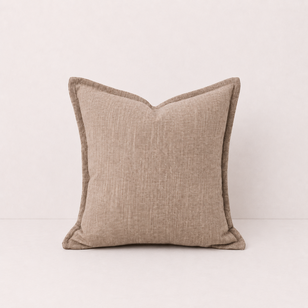 Retro Geometric Jacquard Pillow Cover - Brown Block
