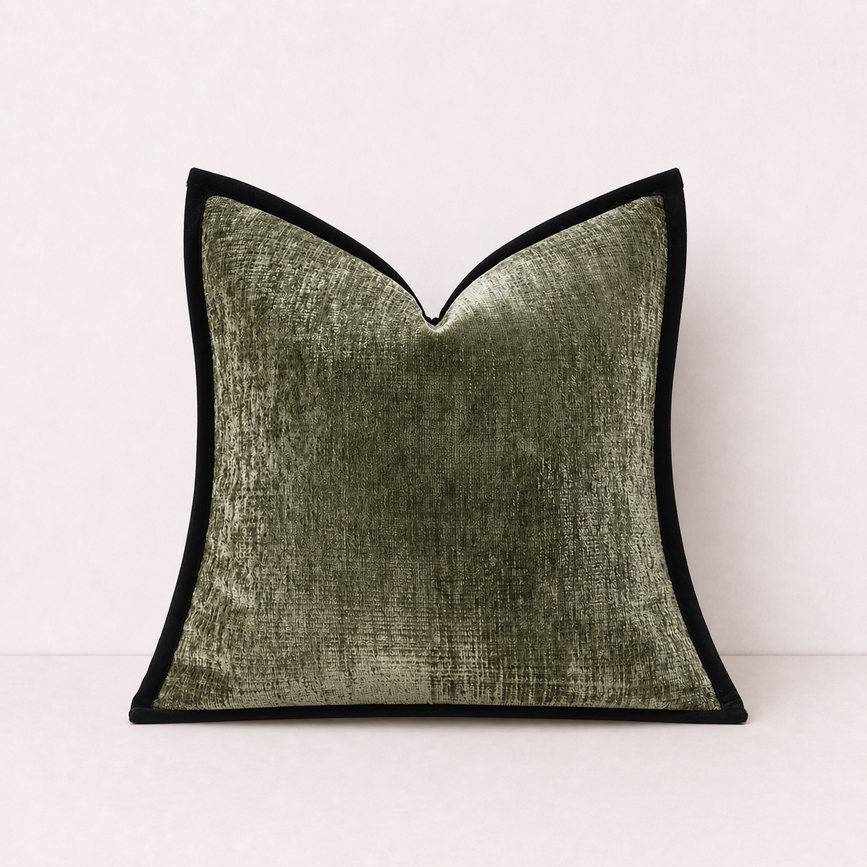 Plain Chenille Decorative Pillow Cover - Green