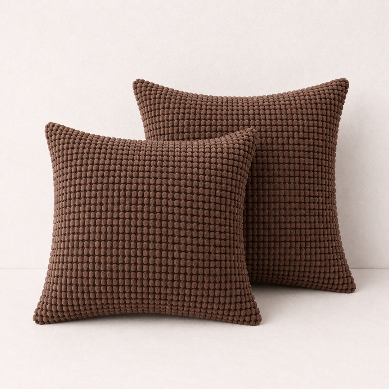 Modern Nordic Corduroy Pillow Cover - Dark Coffee