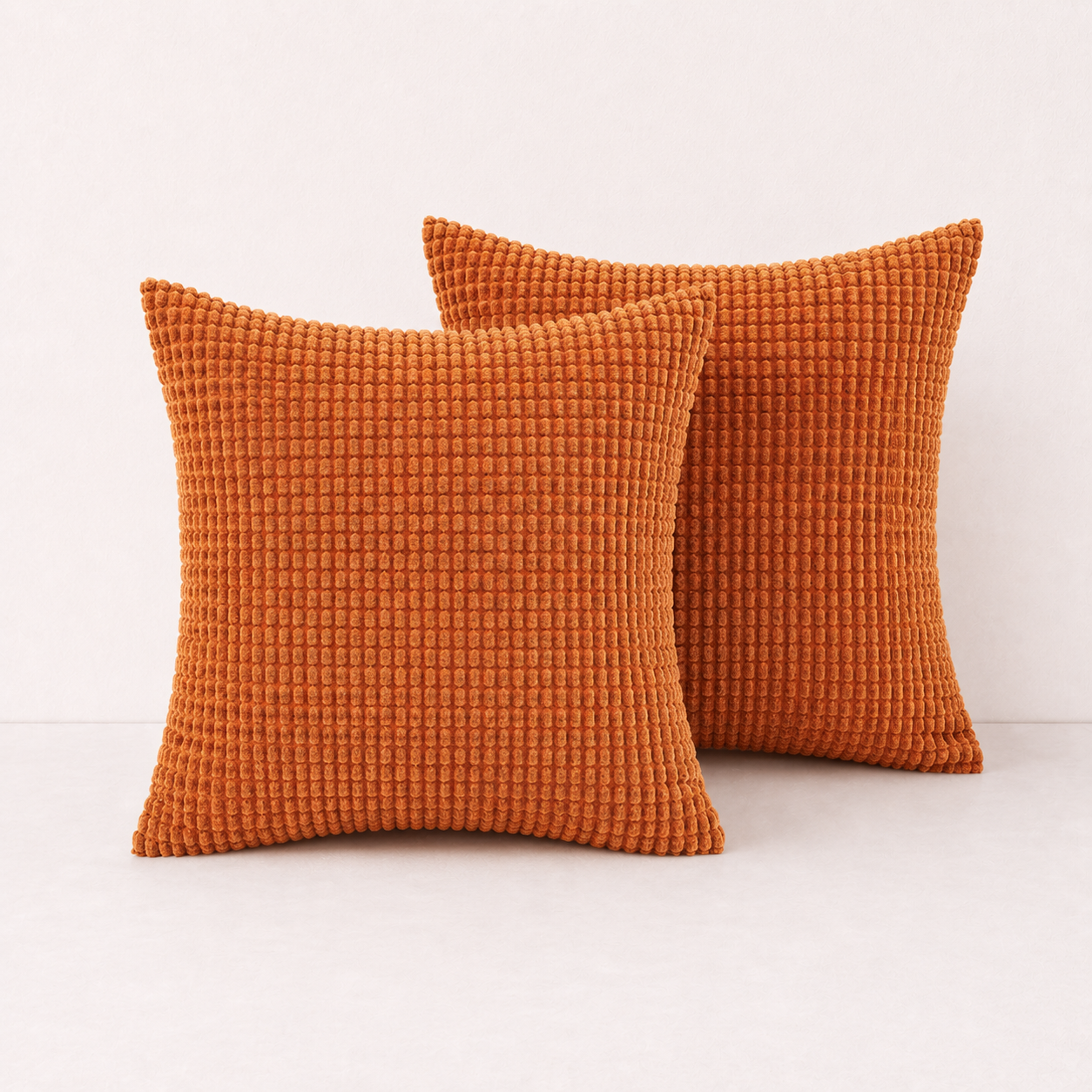 Modern Nordic Corduroy Pillow Cover - Orange