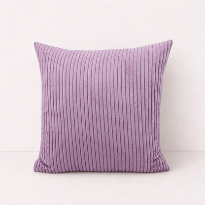 Modern Corduroy Striped Pillow Cover - Pink Purple