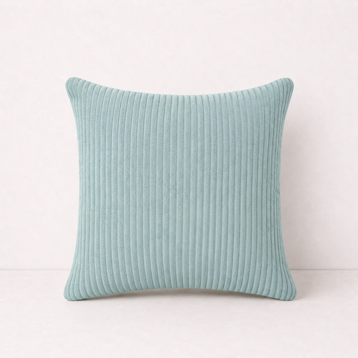Modern Corduroy Striped Pillow Cover - Greyish Blue