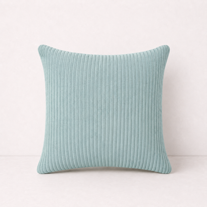 Modern Corduroy Striped Pillow Cover - Greyish Blue