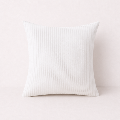 Modern Corduroy Striped Pillow Cover - Khaki