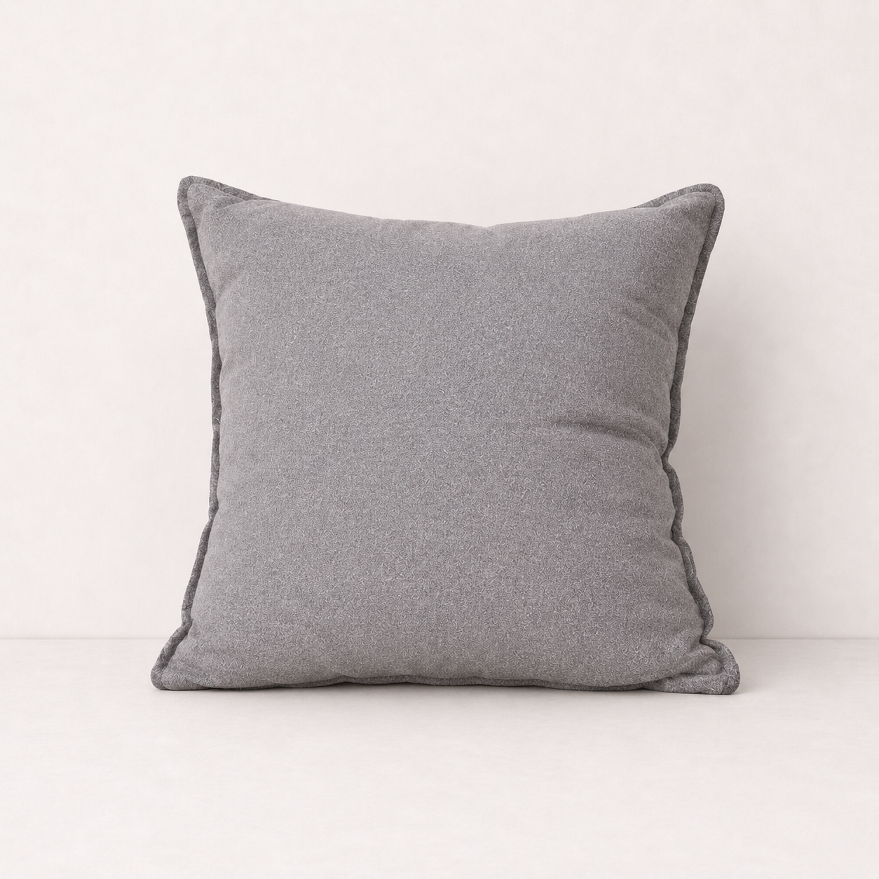 Cotton Linen Sofa Pillow Cover - Light Grey