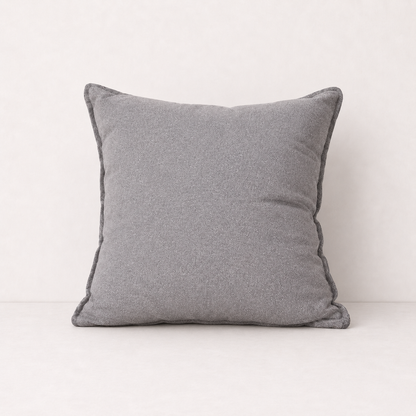 Cotton Linen Sofa Pillow Cover - Light Grey