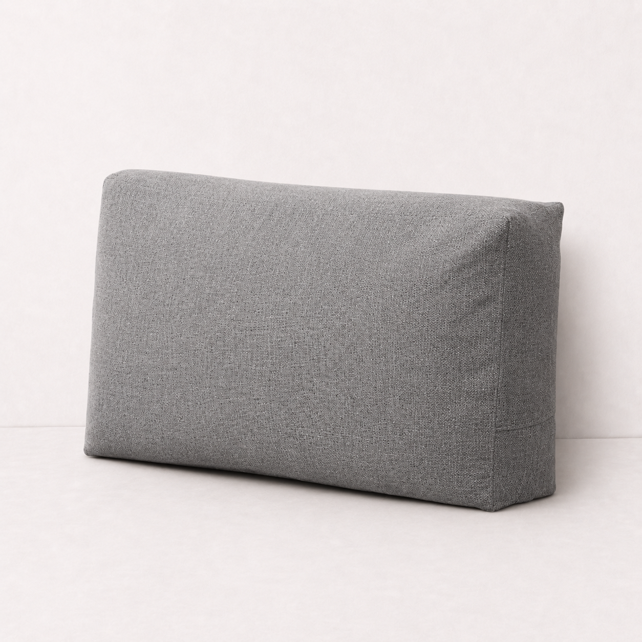 Linen Backrest Pillow Cover Case - Dark Grey