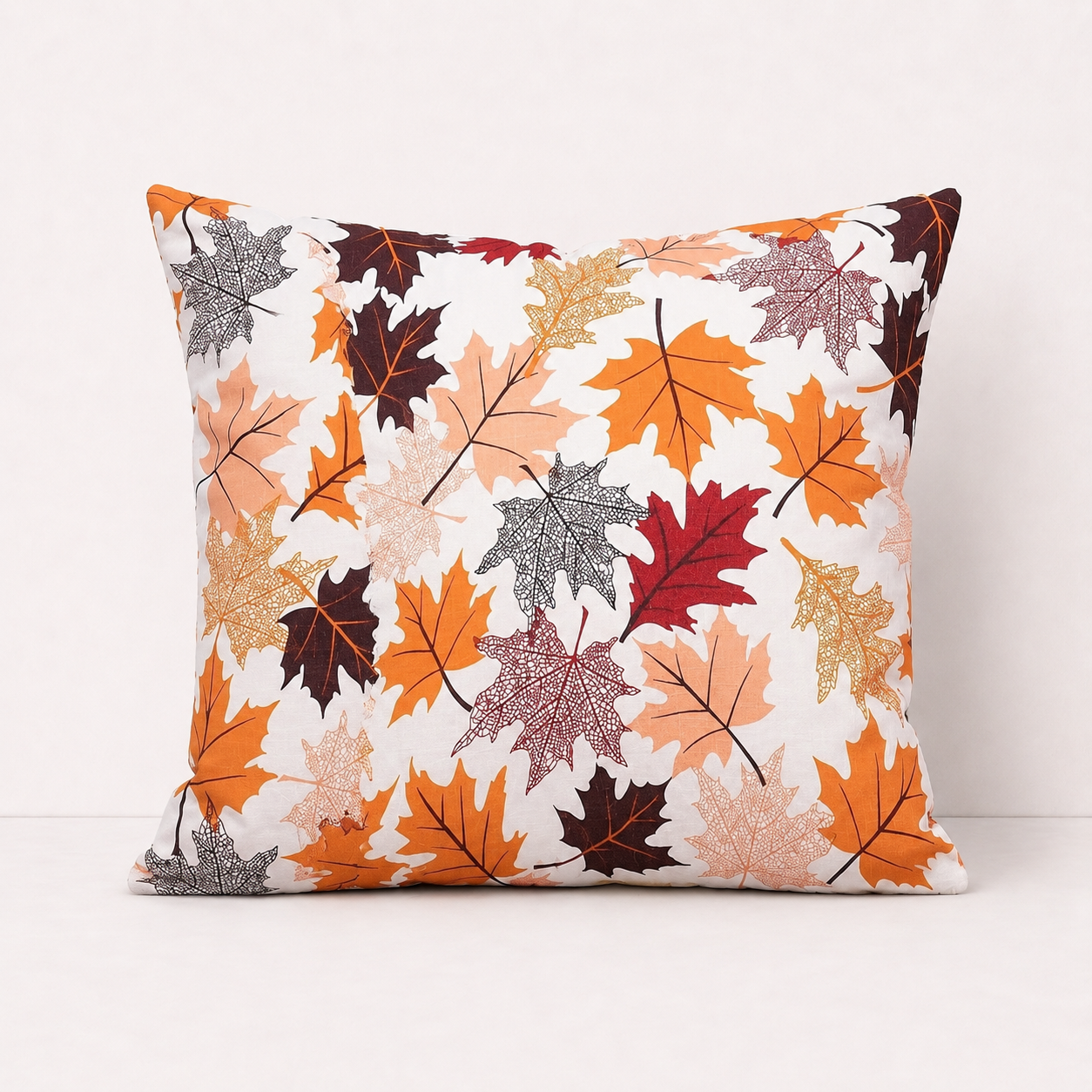 Autumn Maple Glow Throw Pillow Cover