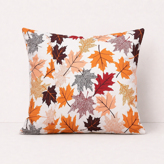 Autumn Maple Glow Throw Pillow Cover