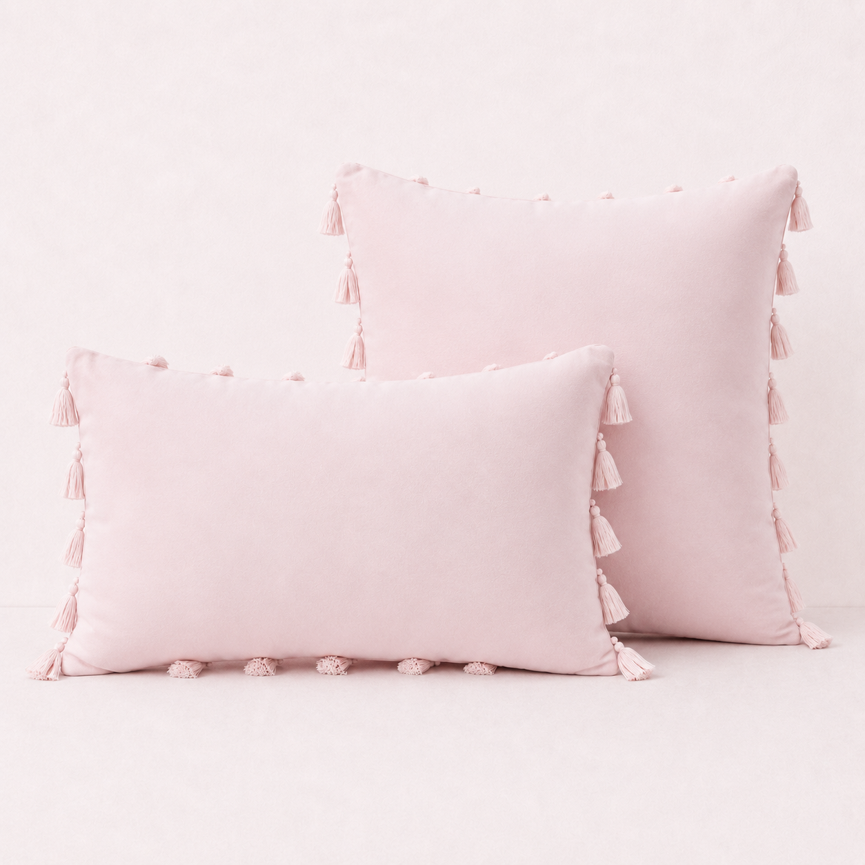 Soft Decorative Pillow Cover Set - Baby Pink