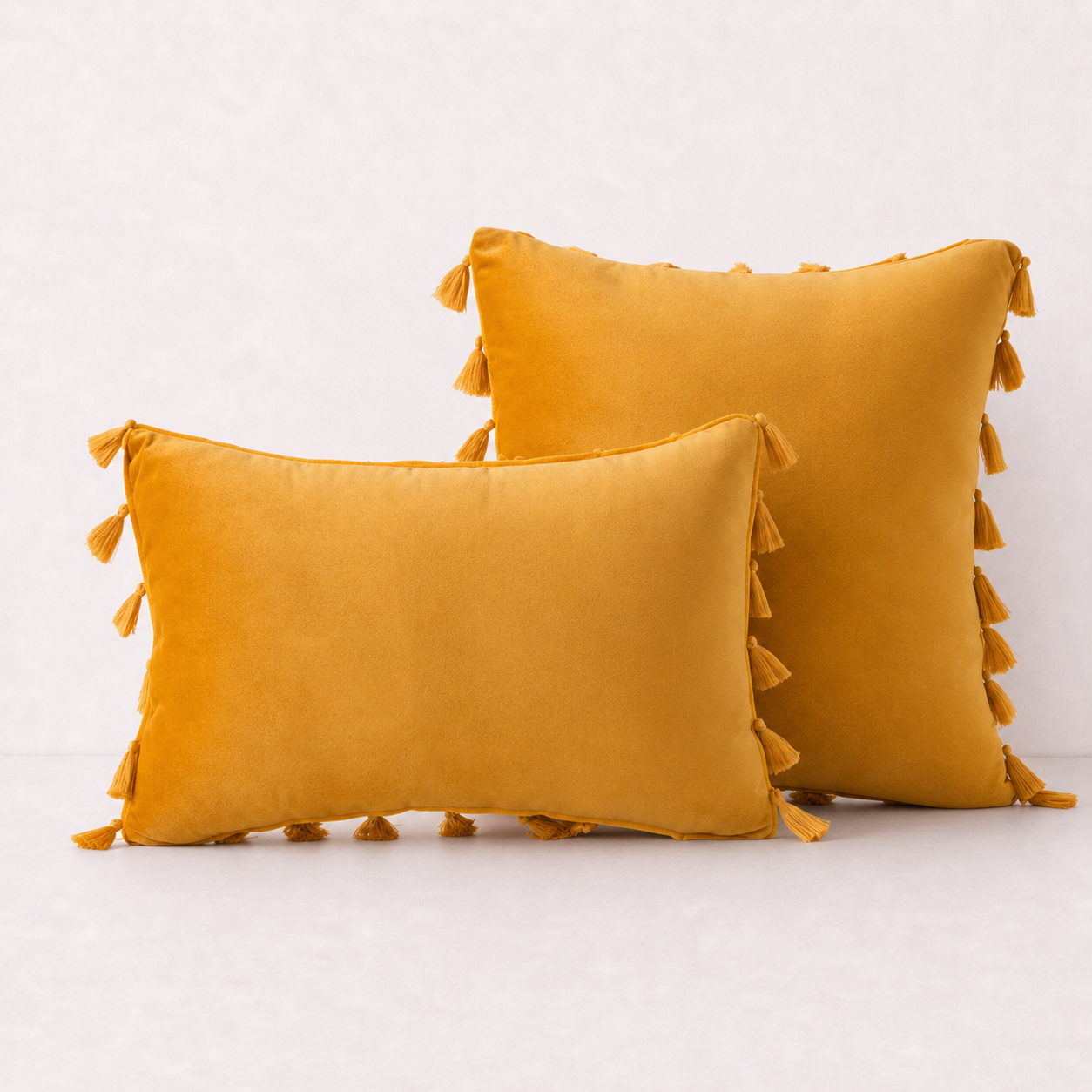 Soft Decorative Pillow Cover Set - Gold