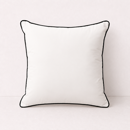 Velvet Decorative Sofa Pillow Cover - White