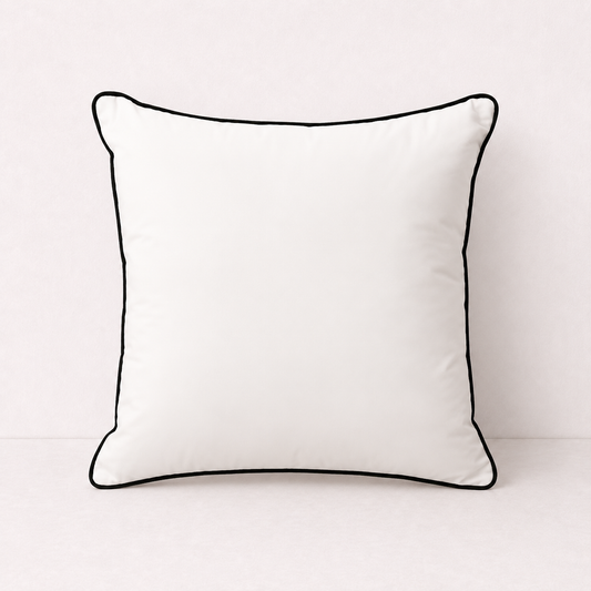 Velvet Decorative Sofa Pillow Cover - White
