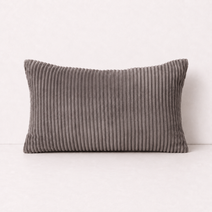 Corduroy Velvet Pillow Case Cover - Dark Brown