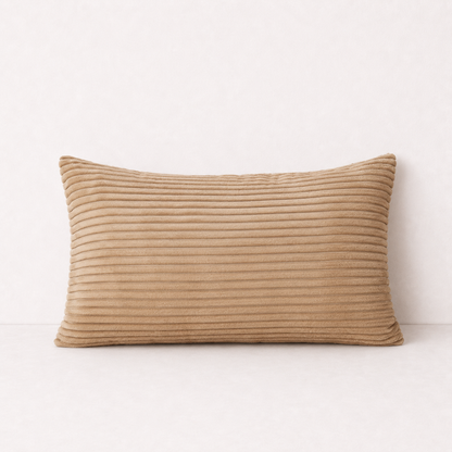 Corduroy Velvet Pillow Case Cover - Camel