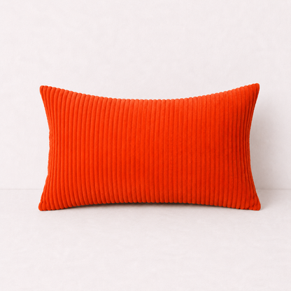 Corduroy Velvet Pillow Case Cover - Red