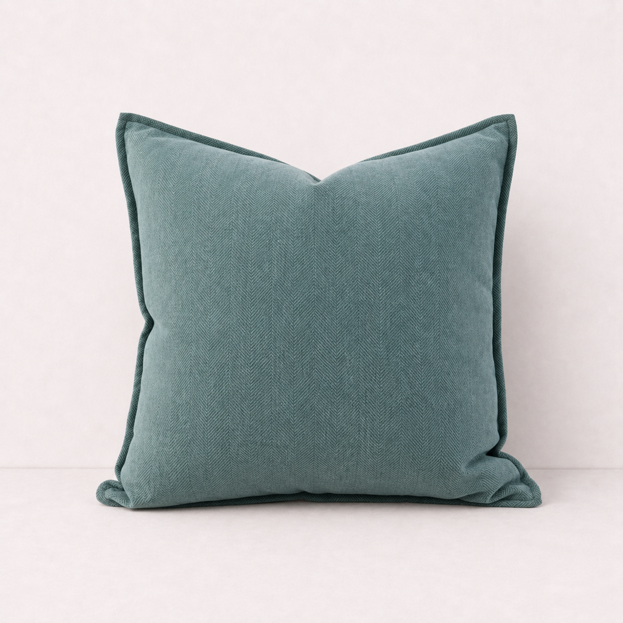 Cozy Chenille Throw Pillow Cover- Blue Green