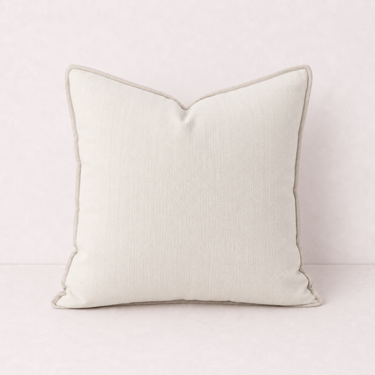 Cozy Chenille Throw Pillow Cover -Cream